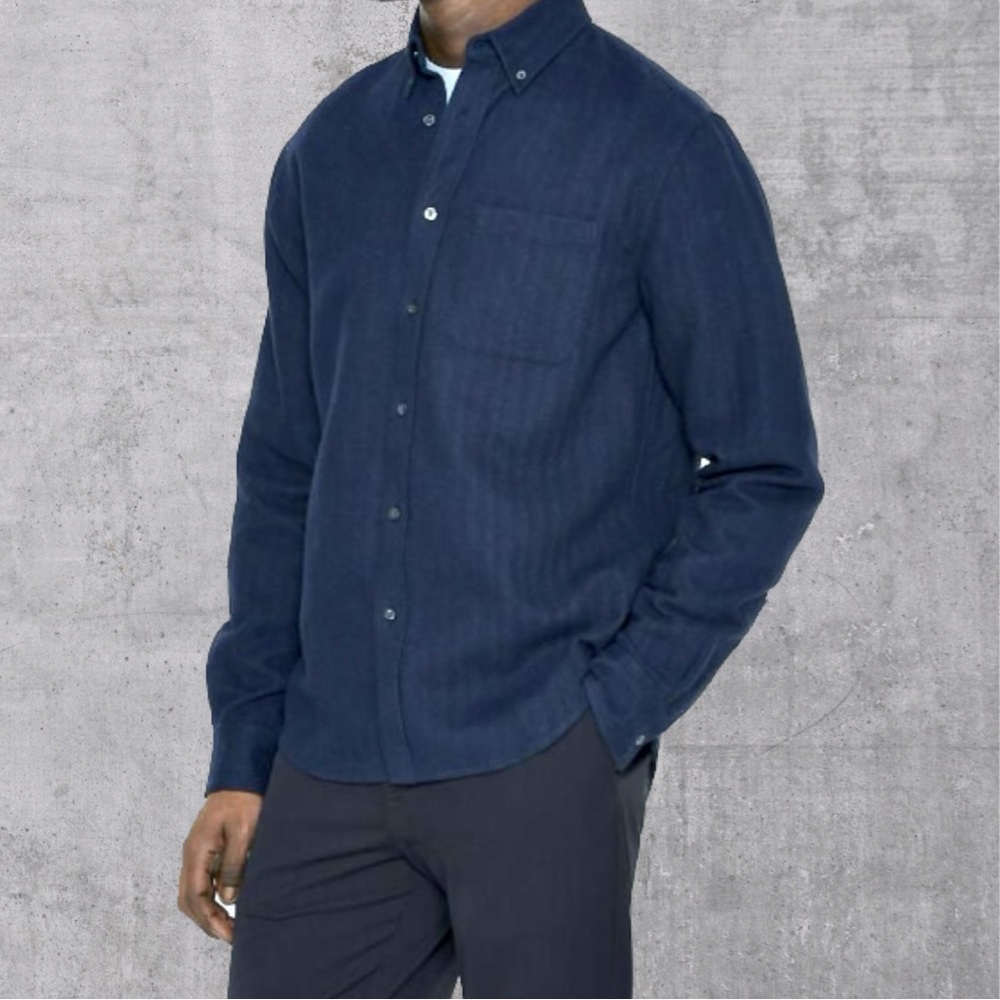 Navy Button Shirt